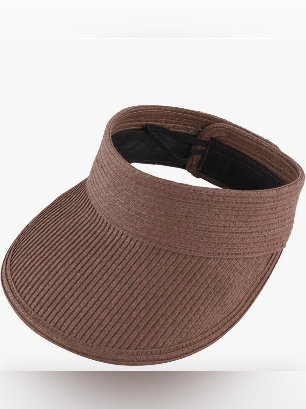 YOLAI Women Wide Brim Sun Protective Visor Summer Straw Sun Beach Hat Roll Up